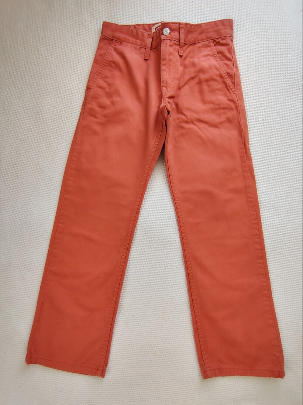 Levi's Rust Orange Straight-Leg Kids Jeans